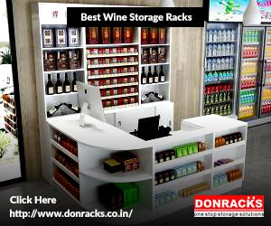 Group of Wine Bottles Stacked on Storage Racks in a Modern Design Wine Cellar.