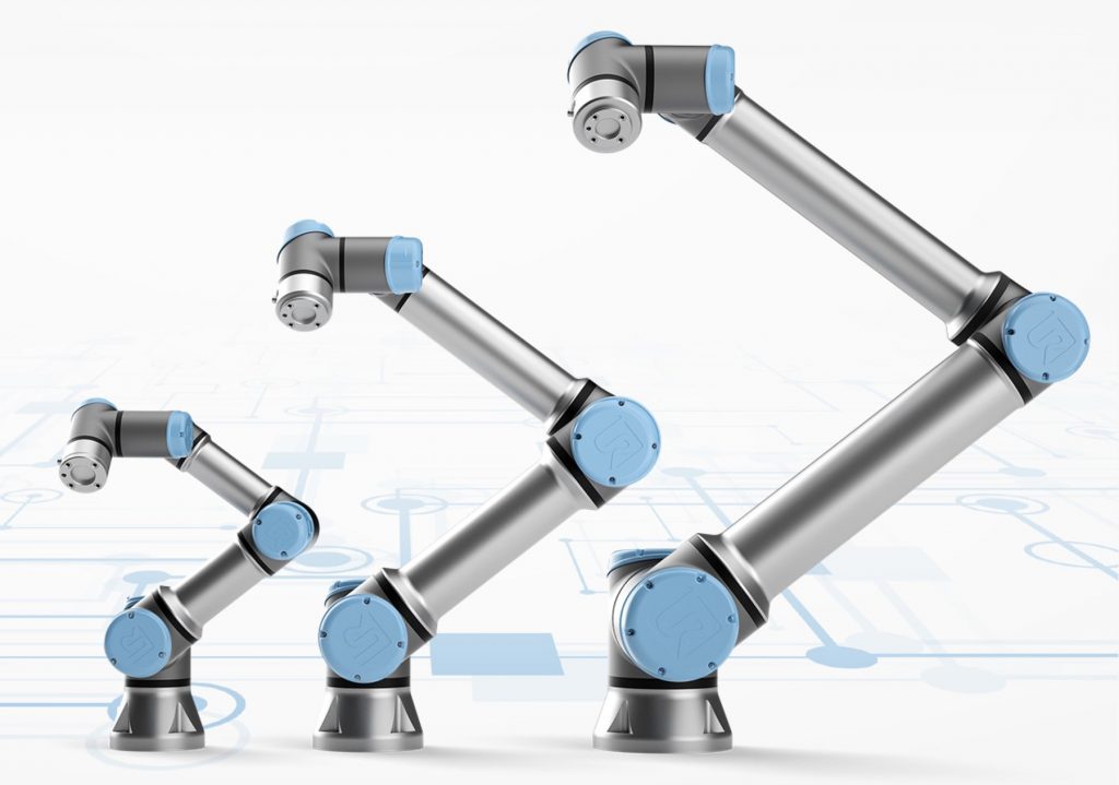 An image showing Collaborative Robots in different sizes