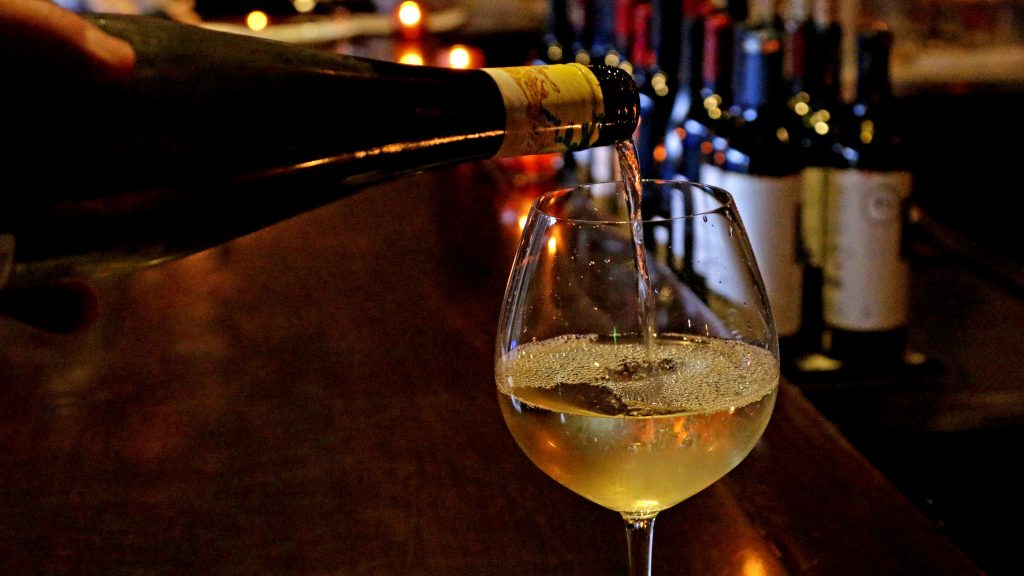 Image Showing Wine pouring into the wine glass